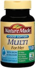 Nature Made Liquid Softgel Multi for Her